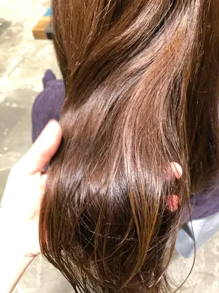 ロング カラー ヘアアレンジ 【柔らか透明感✨/ 似合せ前髪】大石葉月のヘアスタイル
