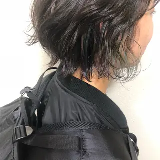 ショート カラー ヘアアレンジ ROSTAR所属・川上 智汐のヘアスタイル