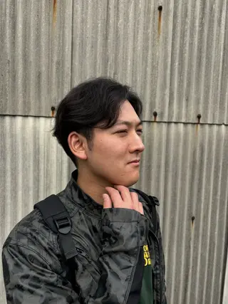 ミディアム メンズ カットインアルファα所属・日野 慎鷹のヘアスタイル