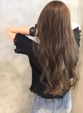 ロング カラー LUXBE UNITED所属・🌷RIE 🌷のヘアスタイル