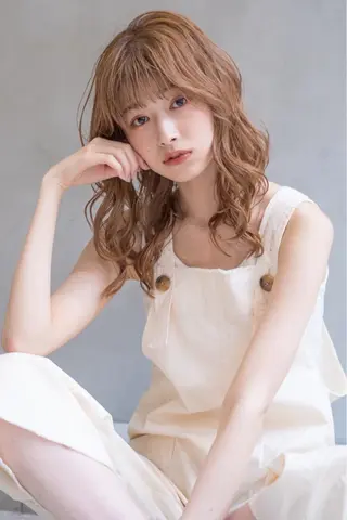 ミディアム カラー ヘアアレンジ 金子 廉のヘアスタイル