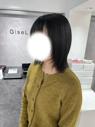 ミディアム カラー TOMONA👑 GiseL梅田店のヘアスタイル