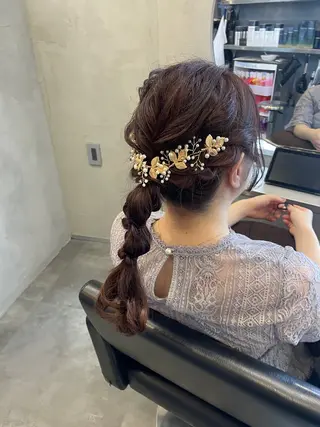 ヘアアレンジ 博多ブリーチ /Ririkaのヘアスタイル