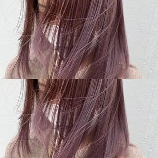 ミディアム カラー 💜ハイトーン💛 マジカルかいちゃんのヘアスタイル