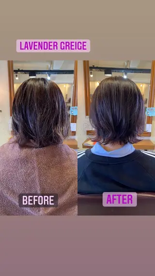 ショート カラー ヘアアレンジ SALOWIN京都河原町Suite店所属・外国人風レイヤー/ ハイトーンSHUのヘアスタイル