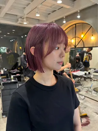 ショート カラー 似合わせ/パーマ /𝒕𝒐-𝒌𝒊のヘアスタイル