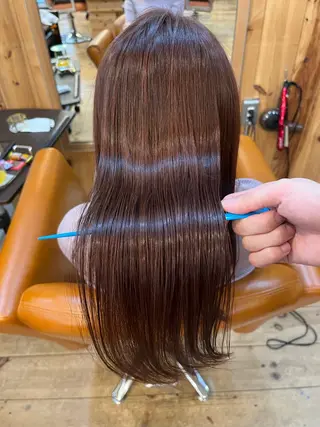 ロング ⚪️髪質改善 縮毛 店長 コウ⚪️のヘアスタイル