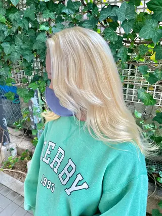 ミディアム ブリーチ指名 No１🏆RENのヘアスタイル