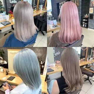 セミロング SHUN/ブリーチ/ カラー/臼井/佐倉のヘアスタイル