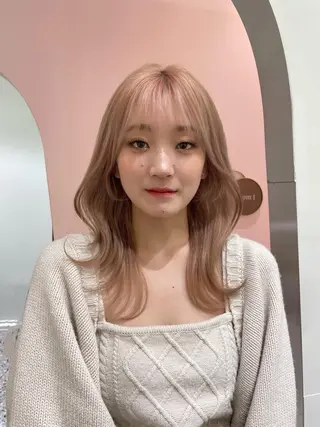 セミロング ❤︎︎韓国ヘア❤︎︎ 𝑺𝒉𝒊𝒉𝒐のヘアスタイル