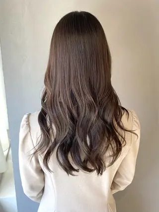 セミロング カラー 髪質改善水素TR× レイヤーカット/熊澤のヘアスタイル