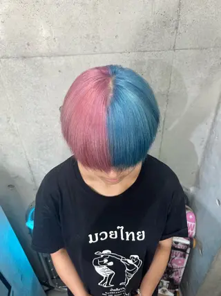 ショート カラー メンズ 個性派ウルフ/メンズ /ブリーチ/渋谷のヘアスタイル