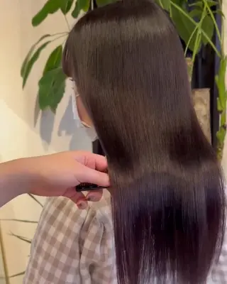 ロング ナチュラル・ハイトー ン🏆HINOKIのヘアスタイル