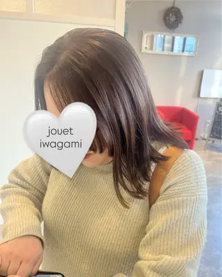 ミディアム カラー 堀越 エリのヘアスタイル