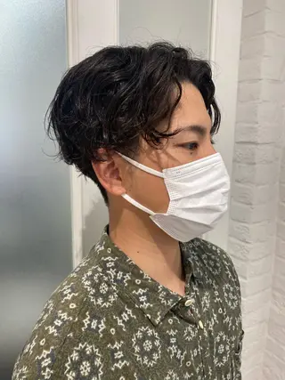 パーマ メンズ 🍀透明感抜群🍀/ ハイトーンカラーのヘアスタイル