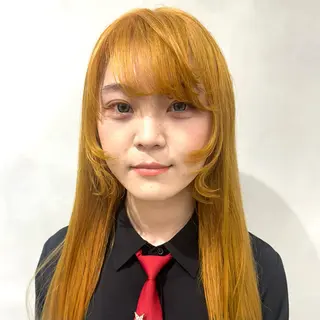 ロング カラー デザインカラー/パー マ🦖外岡咲希🦖のヘアスタイル