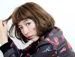 ミディアム カラー パーマ 江上拓郎/ショート /酸性ストレートのヘアスタイル