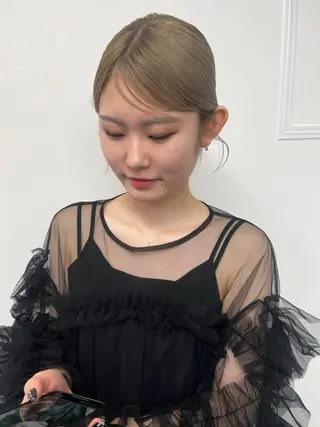 ヘアアレンジ レイヤーカット/透明 感カラー/aikaのヘアスタイル