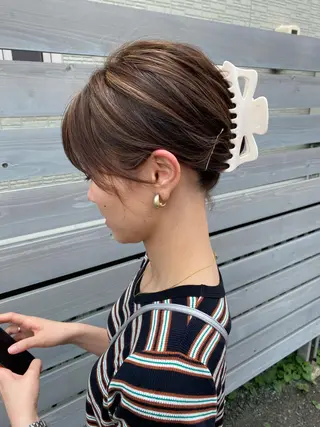 ショート カラー 透明感/ダブル カラー🧸こころのヘアスタイル