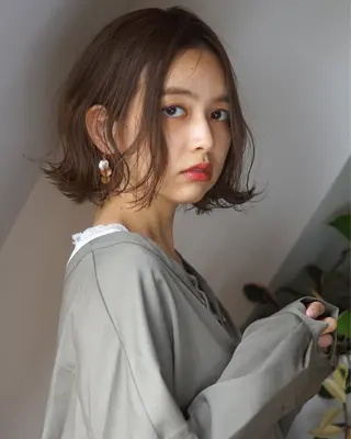 パーマ hoNua. 栄/透明感カラーのヘアスタイル