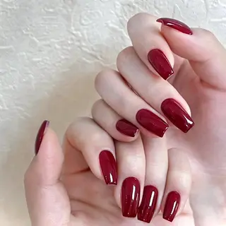 ネイル フィルイン、長さ出し 深爪矯正のネイルデザイン