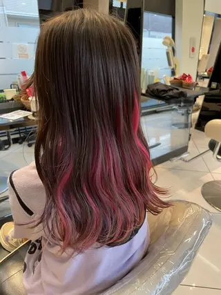 カラー 管野 愛奈のヘアスタイル