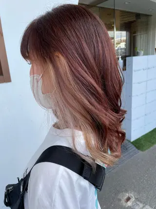 ミディアム カラー 美容室 Jフィドルファドル所属・わきた かずなのヘアスタイル