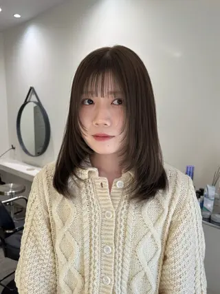 ミディアム カラー toko / ブリーチなしカラーのヘアスタイル