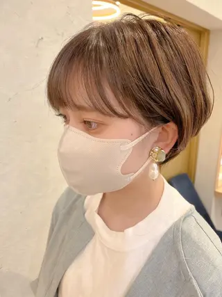ショート カラー 透明感カラー│ レイヤーヘア中居美樹のヘアスタイル