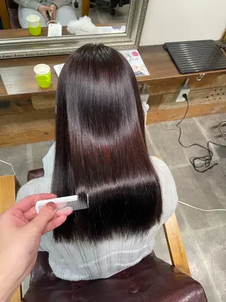 セミロング SOYON西大寺店所属・ダブルカラー/ 髪質改善💎安藤のヘアスタイル