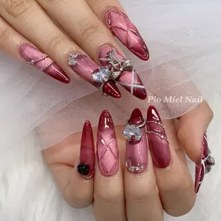 ネイル HANA 長さだしのネイルデザイン