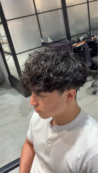 パーマ メンズ メンズカット松戸/韓 国/メンズパーマ航太のヘアスタイル