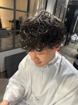 パーマ メンズ LeAng所属・佐伯 桃のヘアスタイル