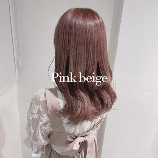 カラー 韓国レイヤー🕊️ 柔らかベージュ🧸のヘアスタイル