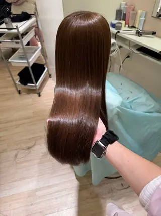 ロング カラー ParveMix 岡本えりかのヘアスタイル