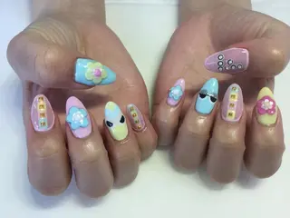 ネイル 💎🐰 saki. m 🐰💎のネイルデザイン