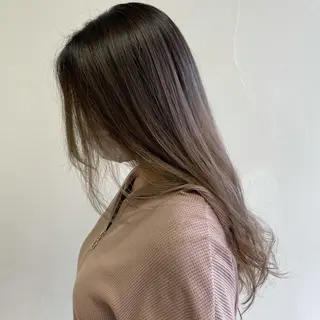セミロング カラー カラー特化型美容師 保住のヘアスタイル
