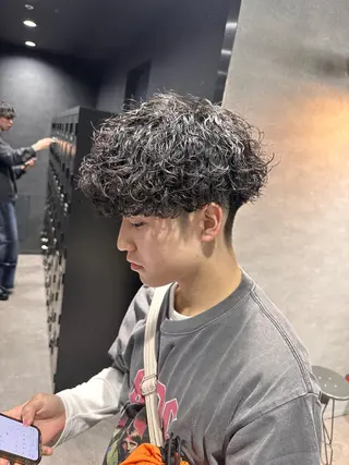 ショート パーマ メンズ 【メンズサロン】 BLUCK 横浜のヘアスタイル