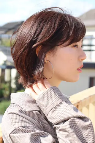 ショート 髪質改善カラー🫧 西岡 有希のヘアスタイル