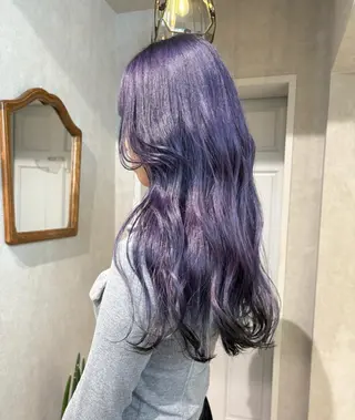 ロング カラー 艶ハイトーン/ 輝保🤍✨のヘアスタイル