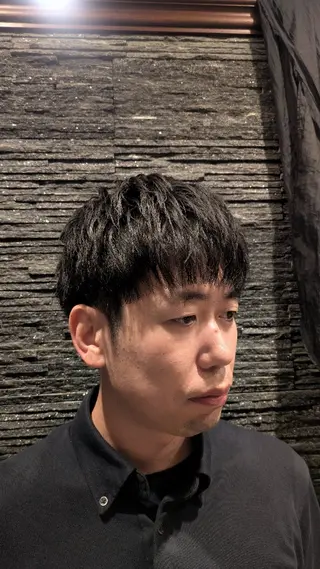 ミディアム 髙司 哲伸のヘアスタイル