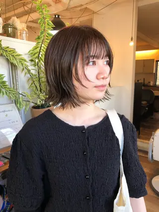 ショート カラー デザインカット🎨 ボブ🫟おざきのヘアスタイル