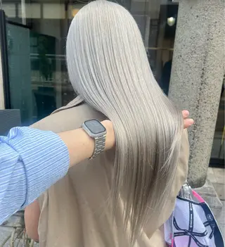 ロング カラー 赤みゼロ/透明感 カラー🌿KANTAのヘアスタイル