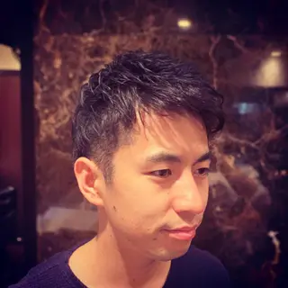 ショート パーマ メンズ HIROGINZA ヒロ銀座 青山所属・マツオ リュウホウ🐉のヘアスタイル