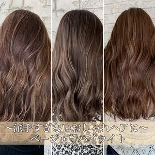 セミロング 🇺🇸ハイライト特 化美容師🇺🇸漆沢のヘアスタイル