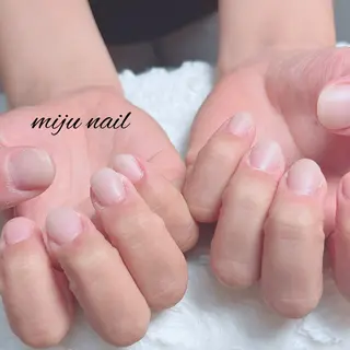 ネイル ❁miju nail 大人上品/自爪育成のネイルデザイン
