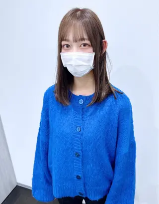 ミディアム カラー 柿本拓【全席完全個室 ログネオン】のヘアスタイル