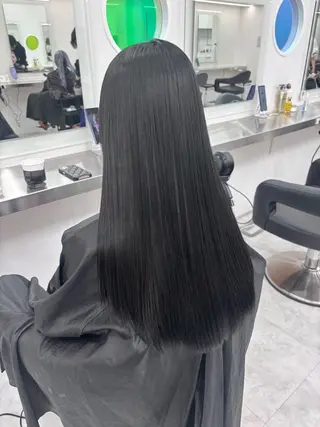 ロング カラー 韓国風暗髪ヘア🤍 🫧MIREIのヘアスタイル