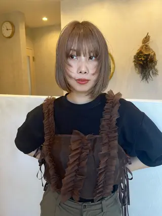 カラー TERMINAL bern所属・縮毛矯正/髪質改善 riwaのヘアスタイル