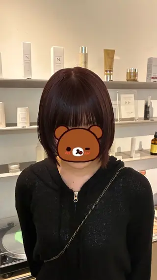 ショート カラー nanami🏷🤎 ふんわりカラーのヘアスタイル